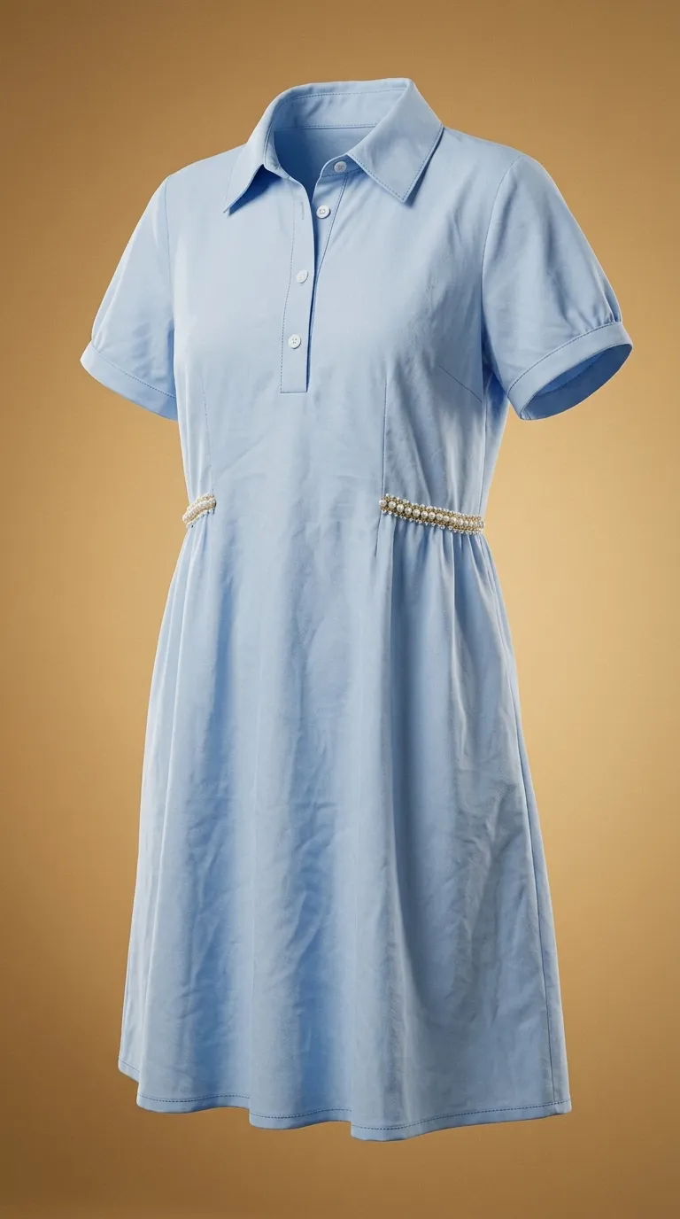 Robe Chemise Bleu Ciel